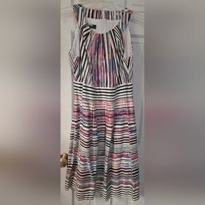 Nine West Multicolor Striped Midi Dress